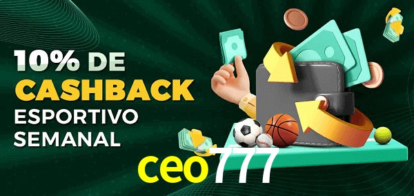 10% de bônus de cashback na ceo777
